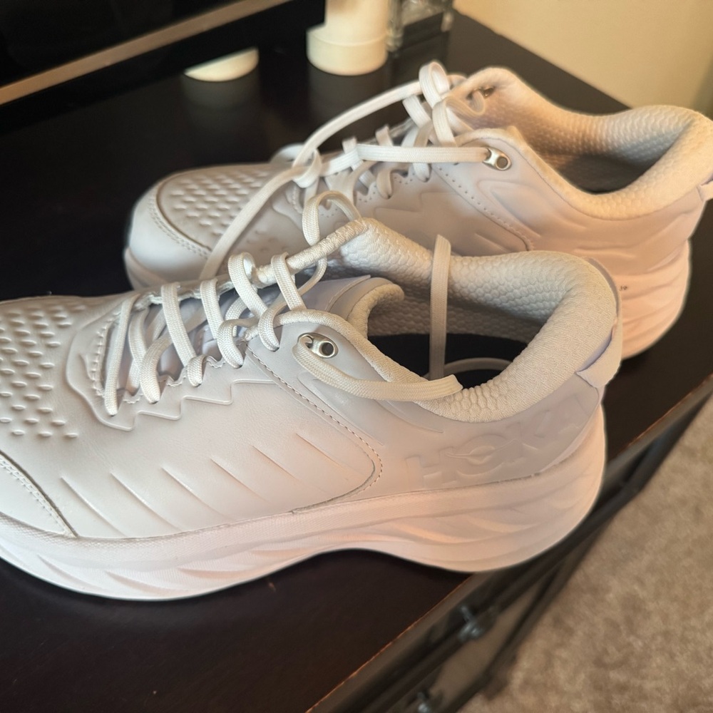 Hoka All-White Running Shoes